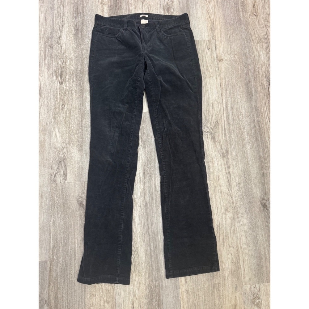 J.Crew Matchstick Corduroy Pants Charcoal Gray Slim Straight 27R Stretch Cotton
